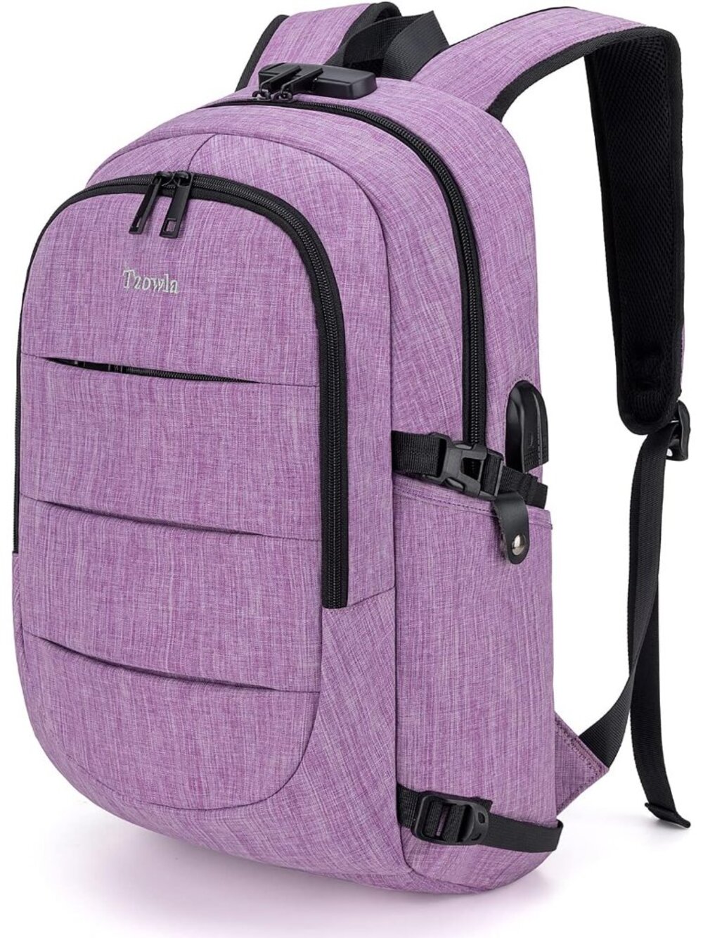 Travel Laptop Backpack Water Resistant Anti-Theft Bag with Giant Tumbler Holder